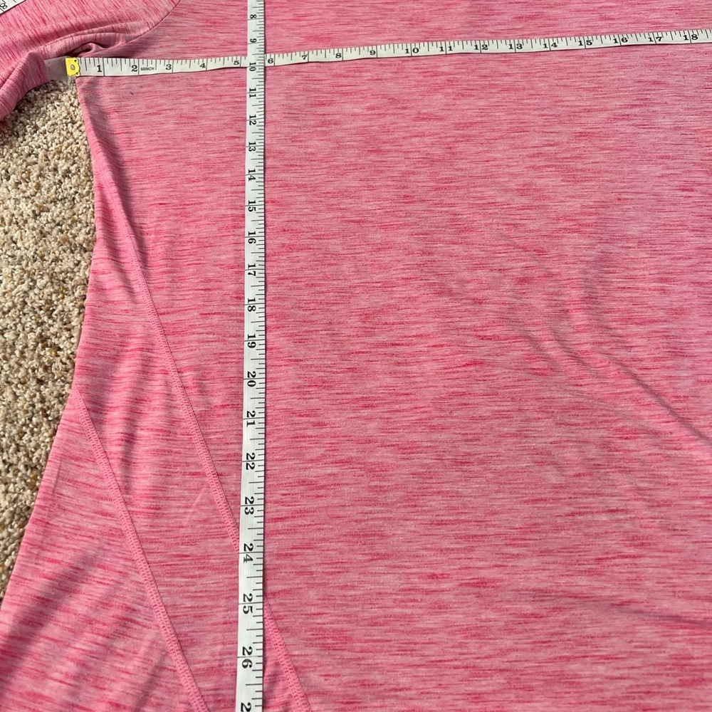 GapFit Breathe Long Sleeve Athleisure Workout Top.  Pink Marbled Size XL. - Picture 8 of 9